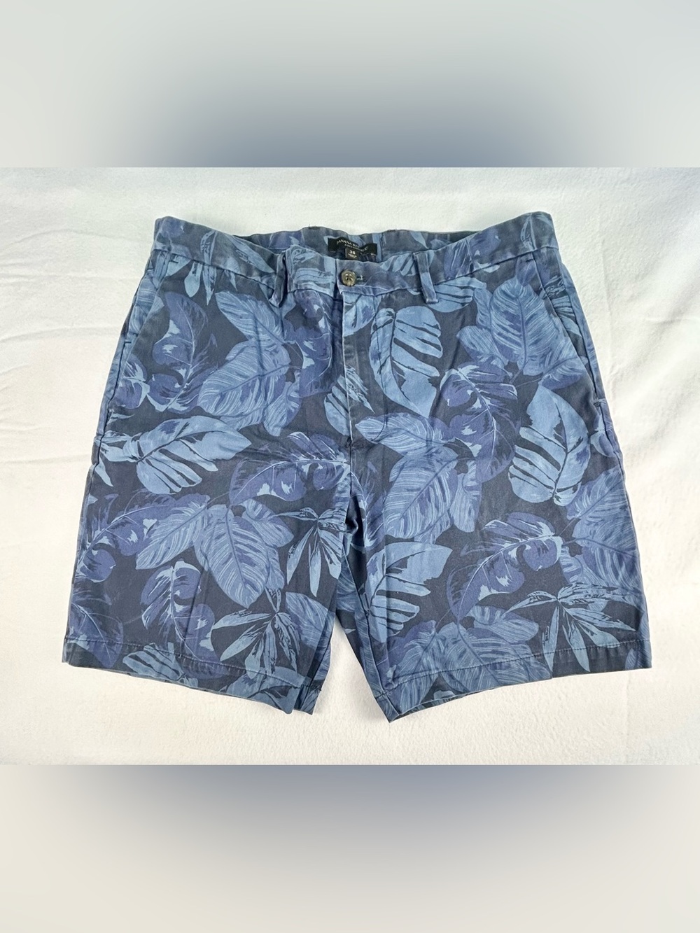 Banana Republic Shorts Mens Size 35 Aiden Blue Floral Botanical Print Casual